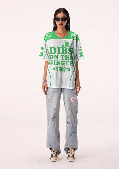 Custom White Dibs On The Ginger St Patricks Y2K Sport Jersey Shirts Cherrykitten