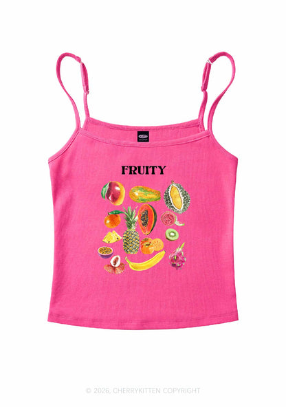 Fruity Pride Y2K Spaghetti Strap Cami Cherrykitten