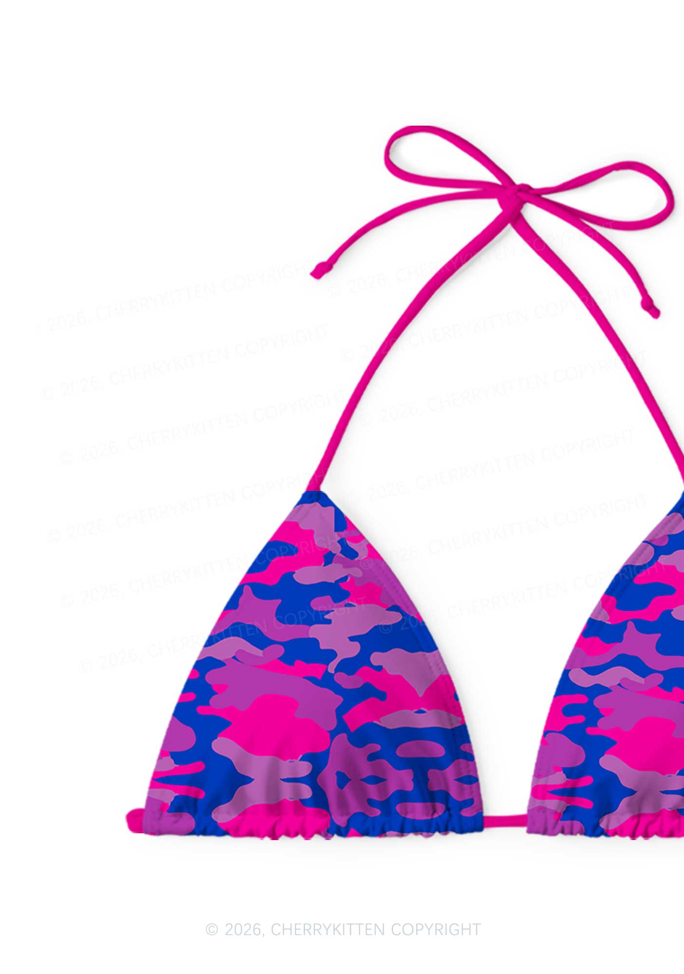 Bisexual Camouflage Pride Y2K Print Bikini Set Cherrykitten