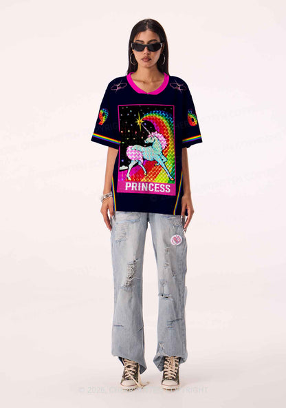 Princess Unicorn Rainbow Y2K Sport Jersey Shirts Cherrykitten