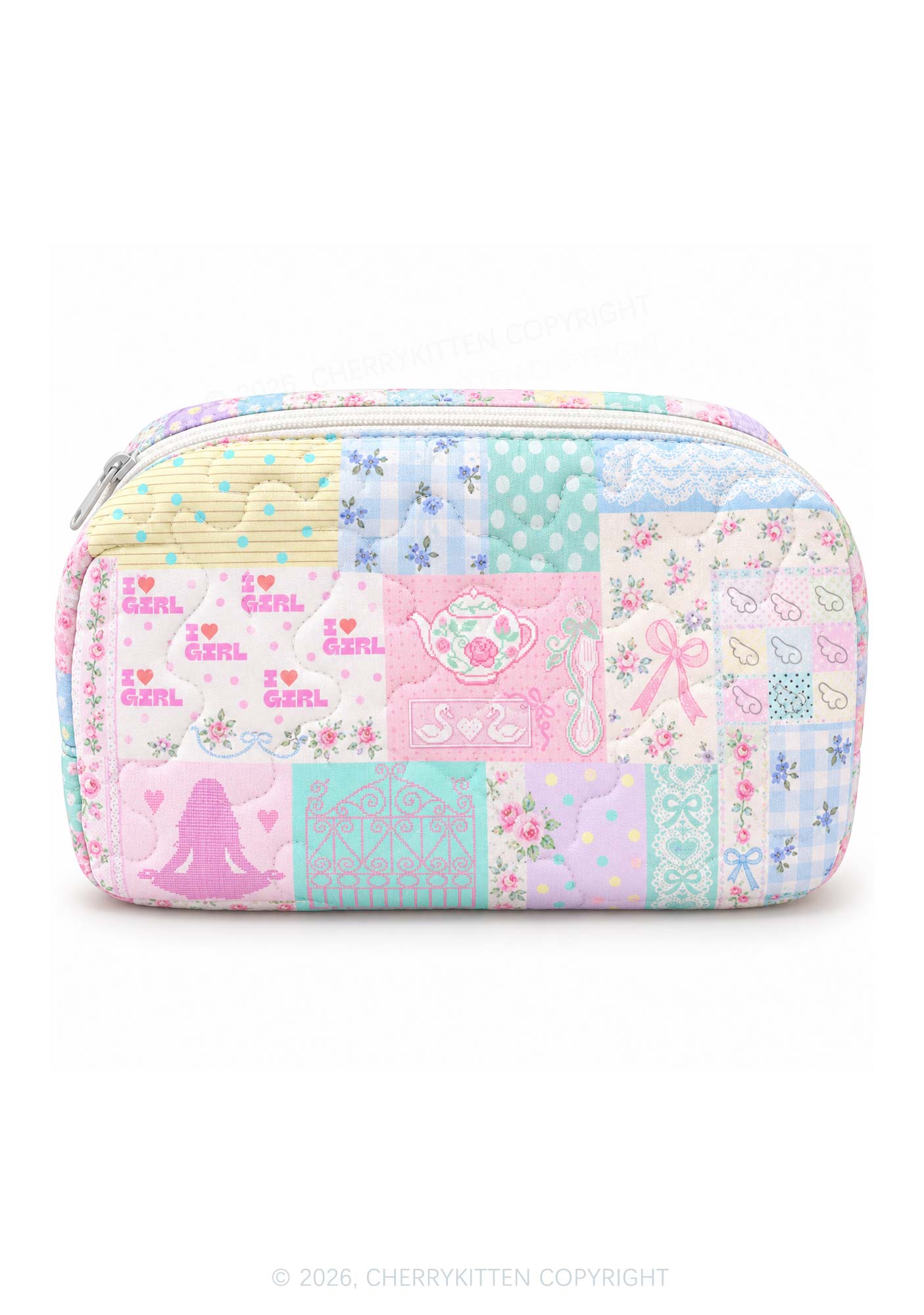 I Love Girl Y2K Makeup Bag Cherrykitten