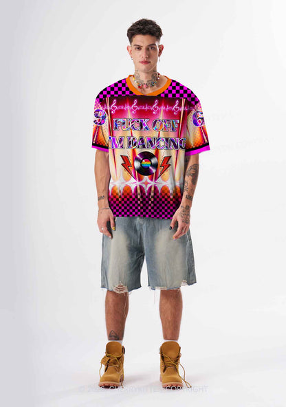 Fxxk Off Im Dancing Heartbeat Y2K Sport Jersey Shirts Cherrykitten