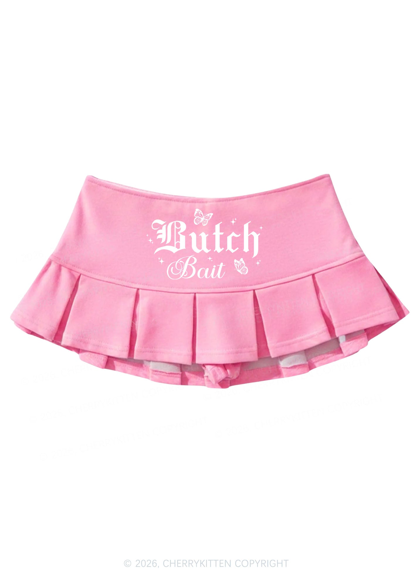 Butch Bait Pride Y2K Mini Pleated Skirts Cherrykitten