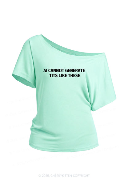 Ai Cannot Generate Txts Y2K Off Shoulder Tee Cherrykitten