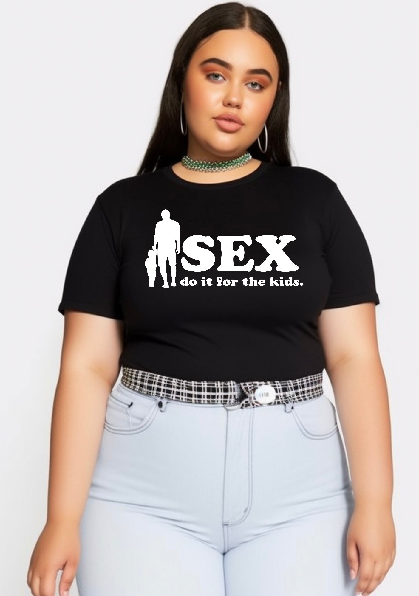 Curvy Do It For The Kids  Baby Tee
