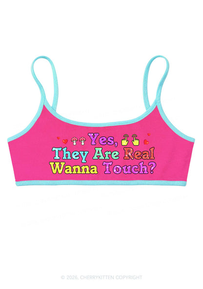 Yes They Are Real Y2K Super Crop Cami Cherrykitten