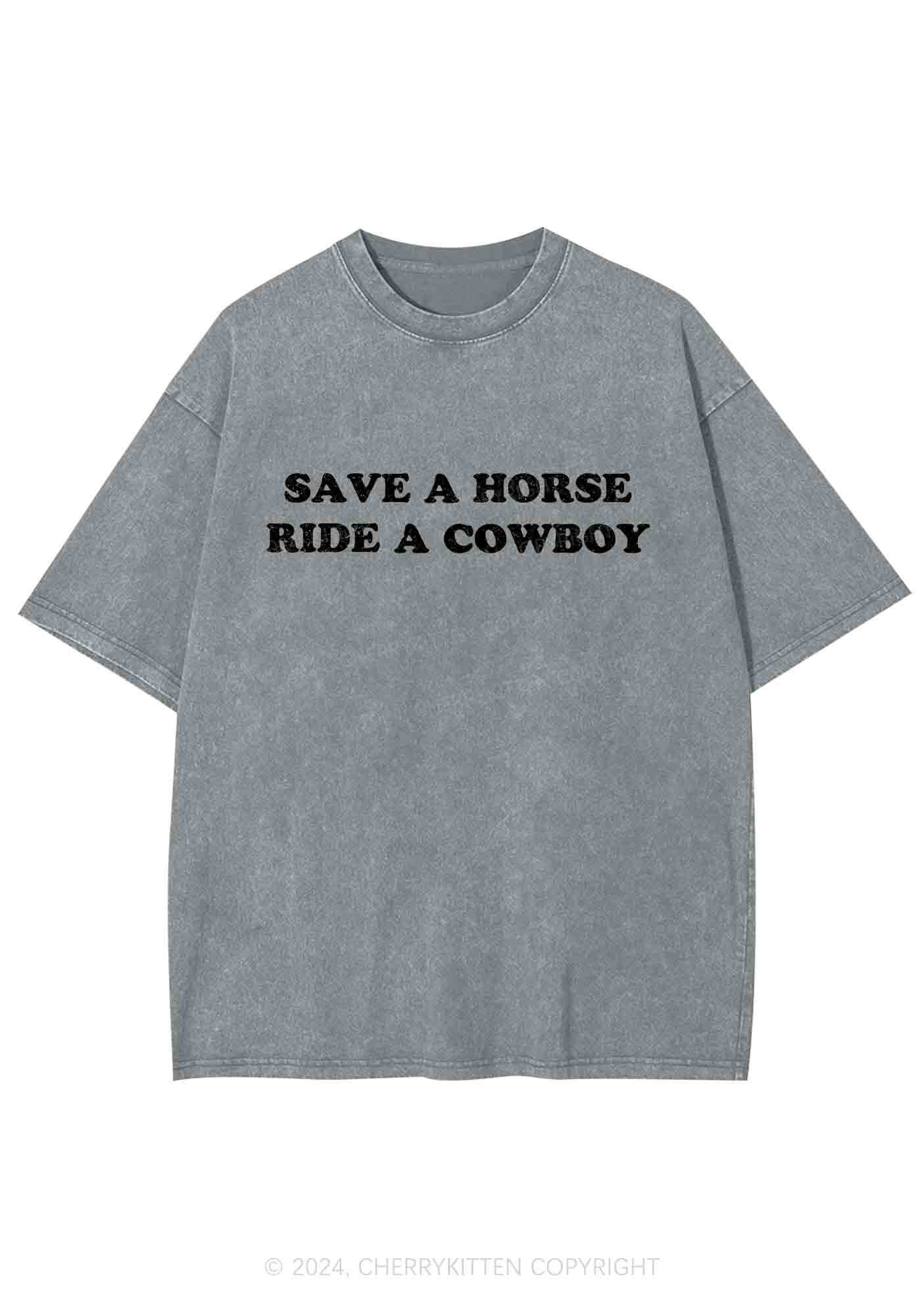 Save A Horse Y2K Washed Tee Cherrykitten