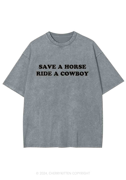 Save A Horse Y2K Washed Tee Cherrykitten