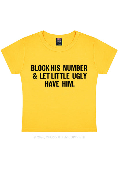Let Little Ugly Have Him Y2K Baby Tee Cherrykitten