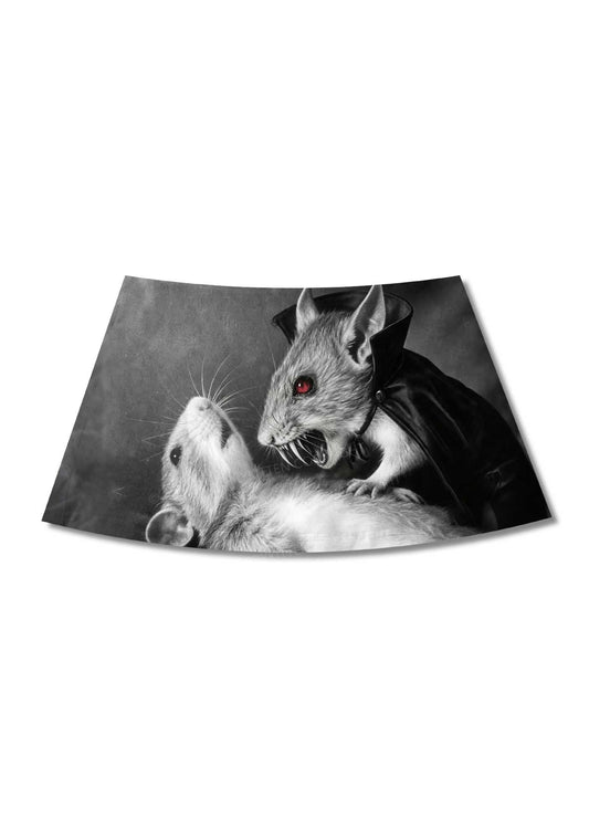 Halloween Vampire Rat Y2K Print Mini Skirt Cherrykitten