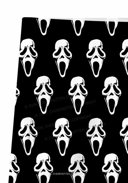Halloween Spooky Ghost Y2K Print Gym Shorts Cherrykitten