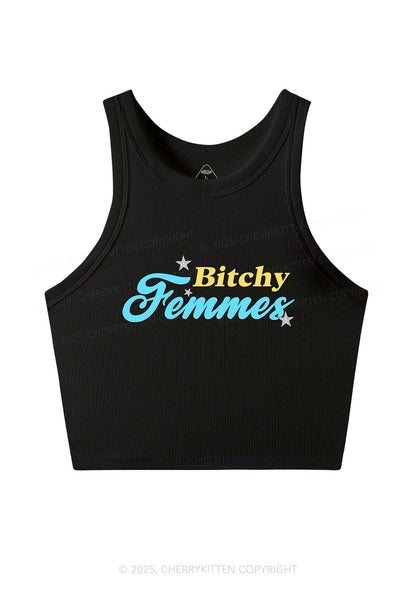 Bxtchy Femmes Pride Y2K Crop Tank Top Cherrykitten