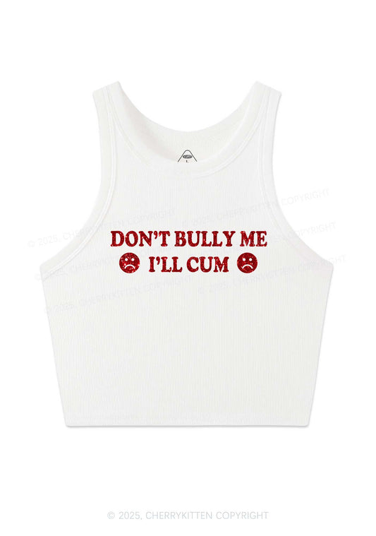 Glitter Dont Bully Me Y2K Crop Tank Top Cherrykitten