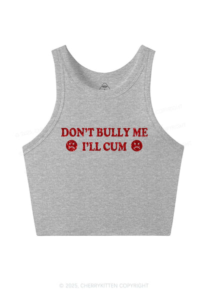 Glitter Dont Bully Me Y2K Crop Tank Top Cherrykitten