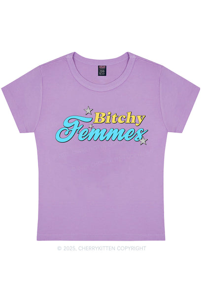 Bxtchy Femmes Pride Y2K Baby Tee Cherrykitten