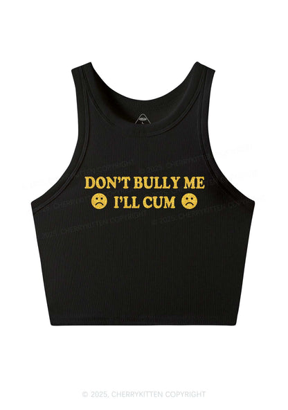 Glitter Dont Bully Me Y2K Crop Tank Top Cherrykitten