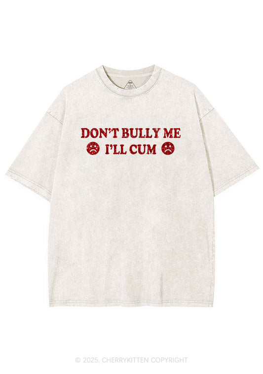 Glitter Dont Bully Me Y2K Shirts Washed Tee Cherrykitten