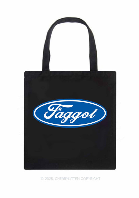 Faggot Pride Y2K Canvas Tote Bag Cherrykitten