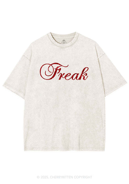 Glitter Freak Y2K Shirts Washed Tee Cherrykitten