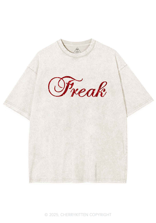 Glitter Freak Y2K Shirts Washed Tee Cherrykitten