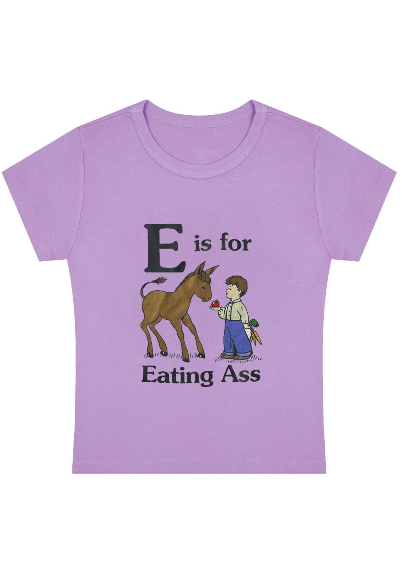 E Is For Eating Axx Y2K Baby Tee