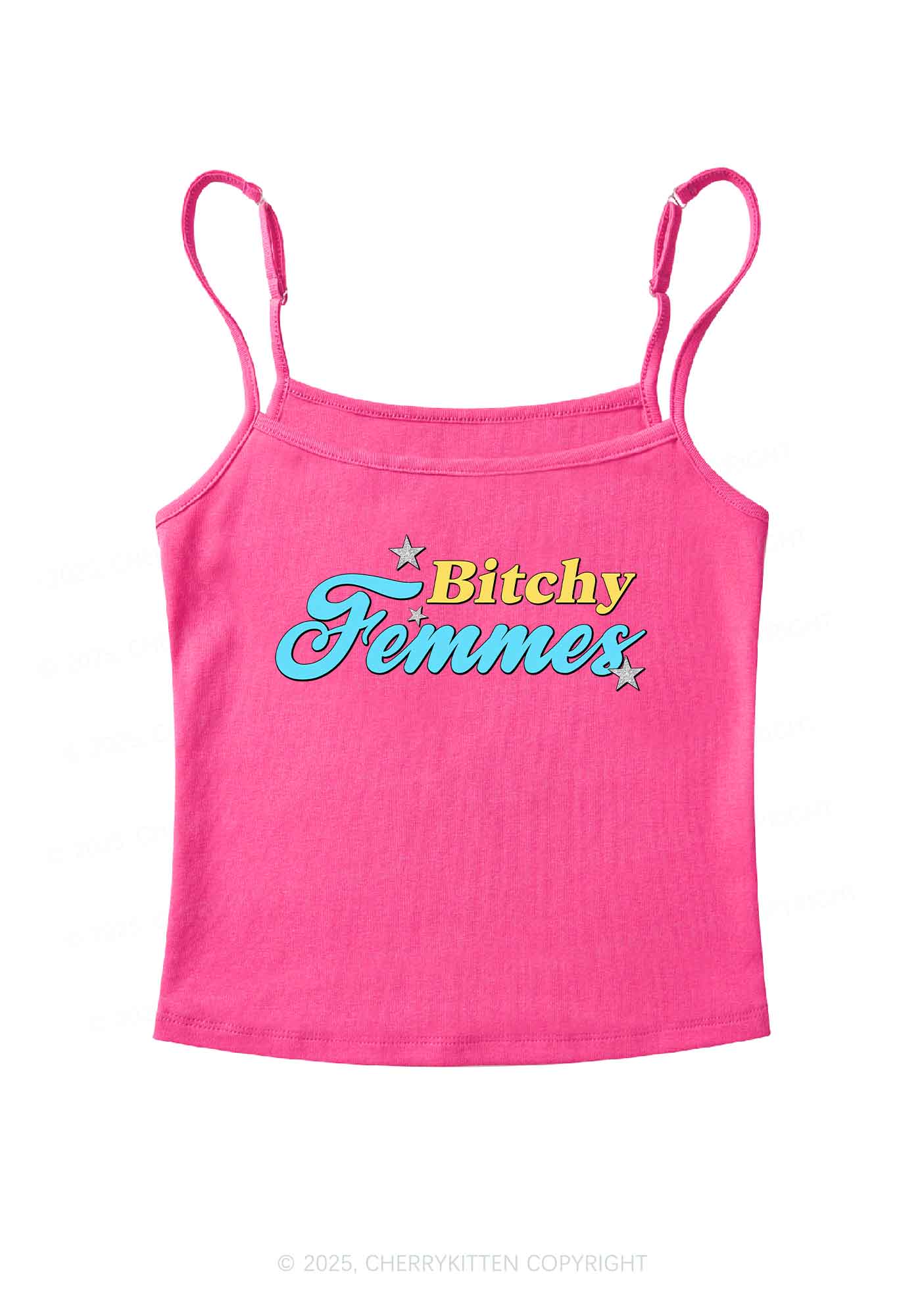 Bxtchy Femmes Pride Y2K Spaghetti Strap Cami Cherrykitten
