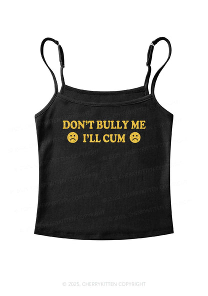 Glitter Dont Bully Me Y2K Spaghetti Strap Cami Cherrykitten