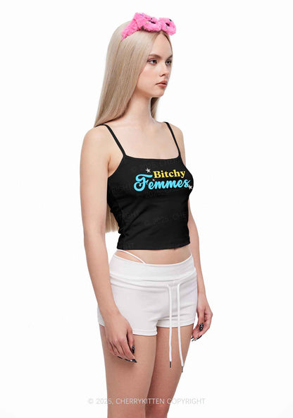 Bxtchy Femmes Pride Y2K Spaghetti Strap Cami Cherrykitten