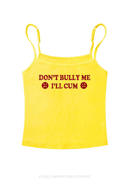 Glitter Dont Bully Me Y2K Spaghetti Strap Cami Cherrykitten