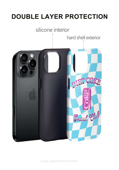 Diet Coke Social Club Y2K Phone Case Cherrykitten