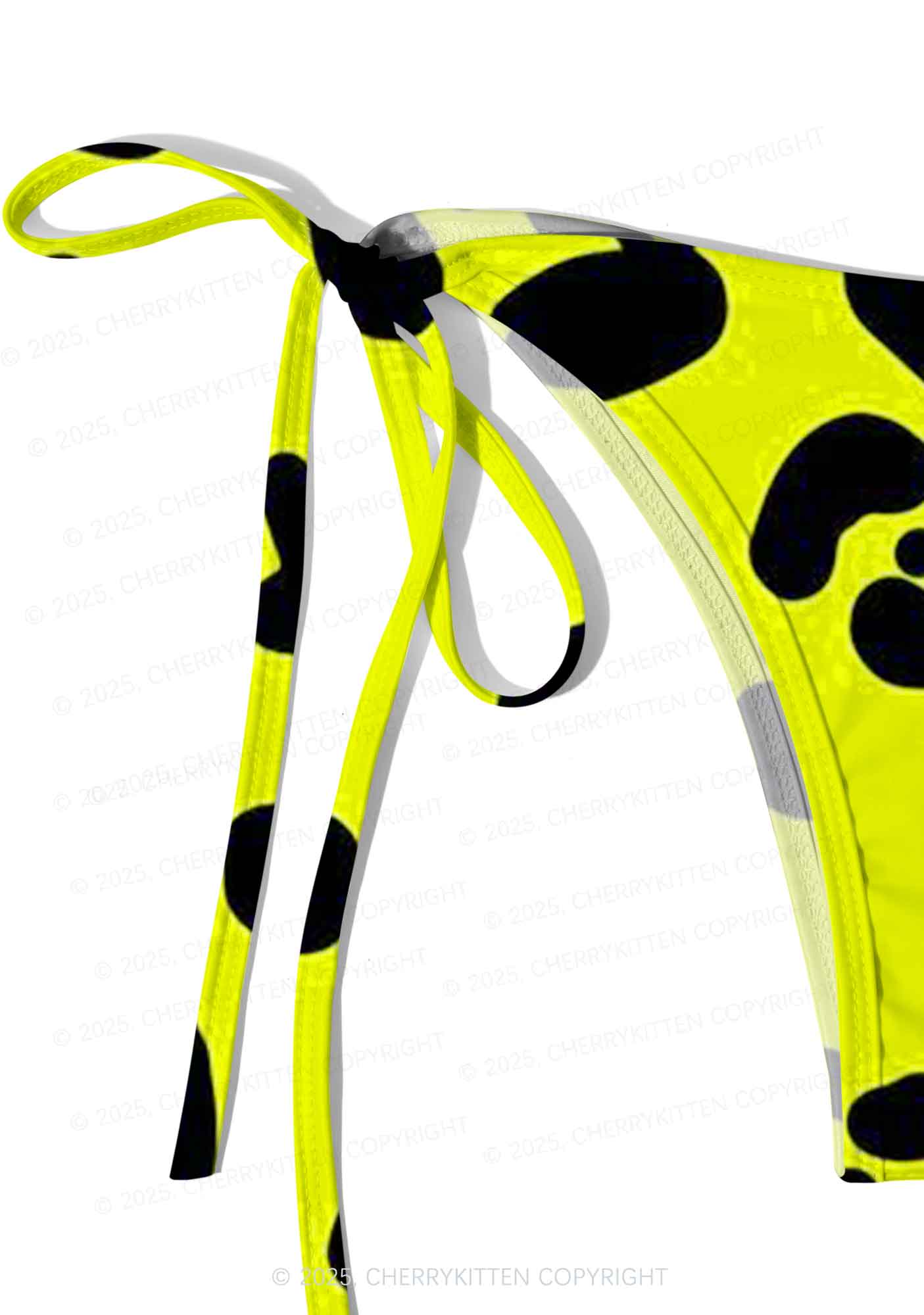 Neon Leopard Y2K Print Bikini Set Cherrykitten