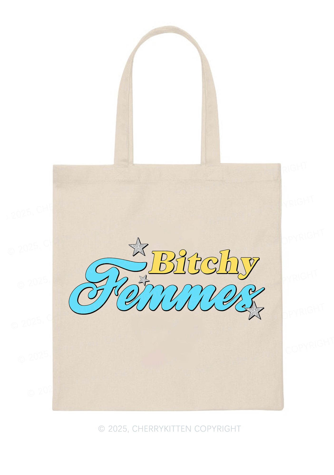 Bxtchy Femmes Pride Y2K Canvas Tote Bag Cherrykitten