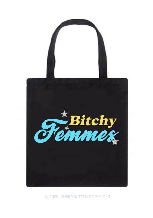 Bxtchy Femmes Pride Y2K Canvas Tote Bag Cherrykitten