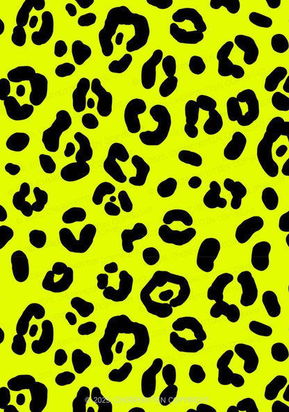 Neon Leopard Y2K Print Bikini Set Cherrykitten