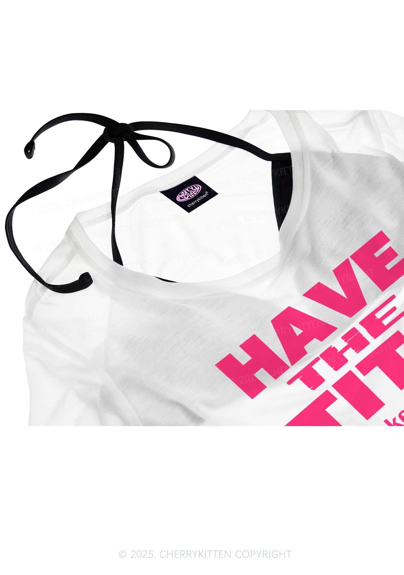 I Make Rules Y2K Sheer Boyfriend Tee Cherrykitten