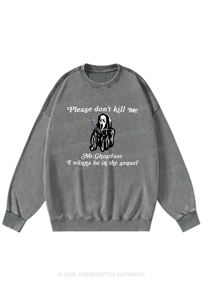 Halloween In The Sequel Y2K Washed Sweatshirts Cherrykitten