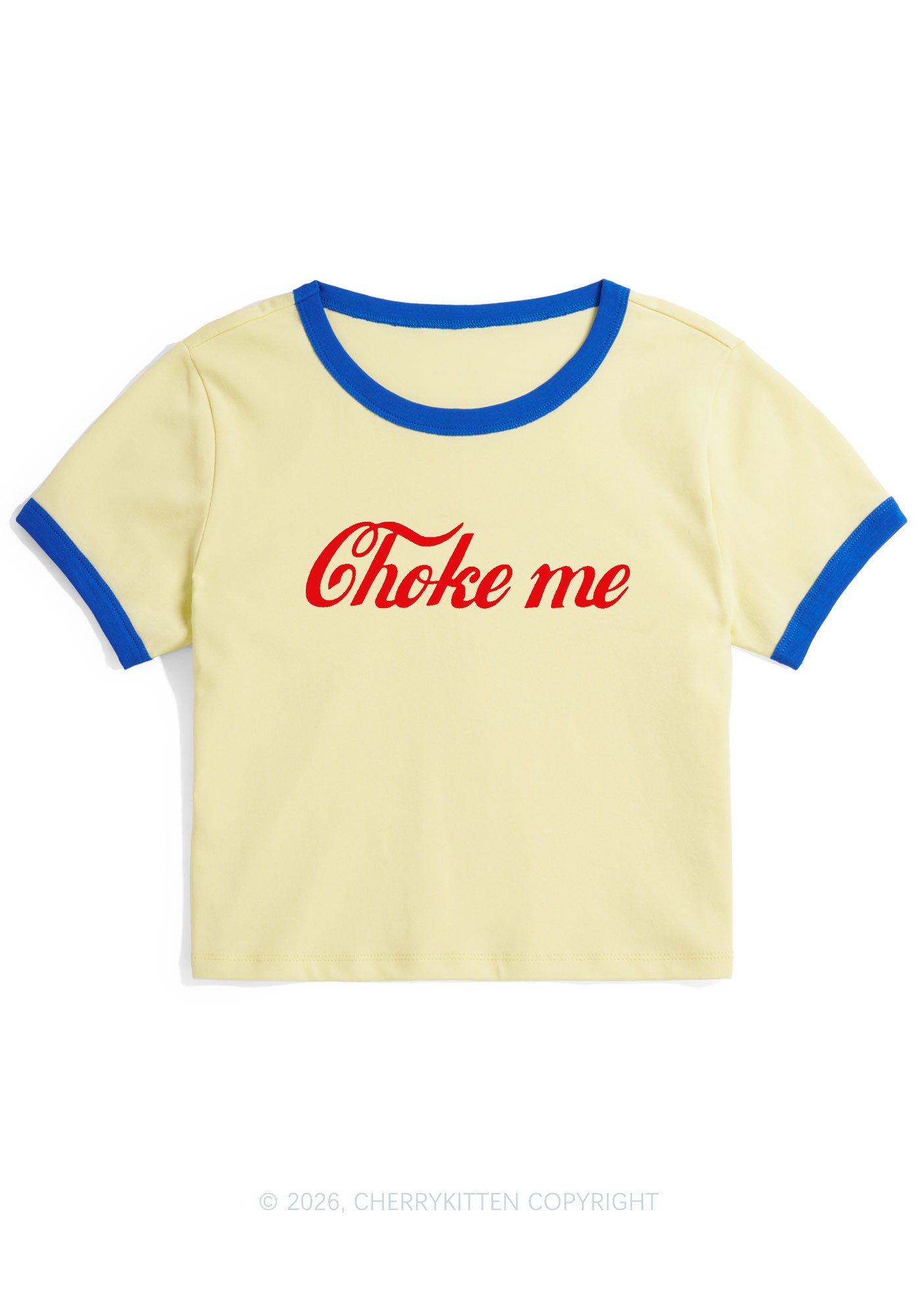 Choke Me Y2K Ringer Tee Cherrykitten