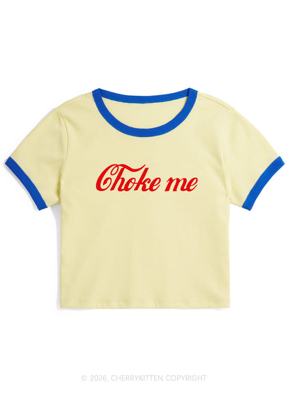 Choke Me Y2K Ringer Tee Cherrykitten