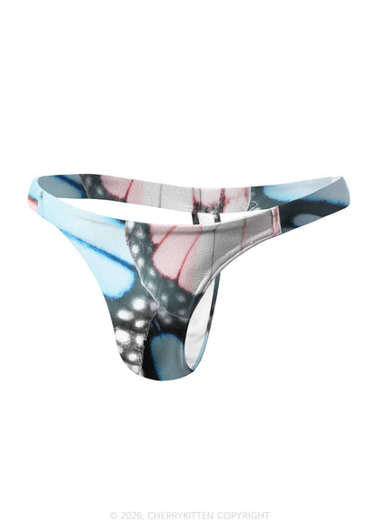 Trans Butterfly Wing Pride Y2K Print Men Thong Cherrykitten