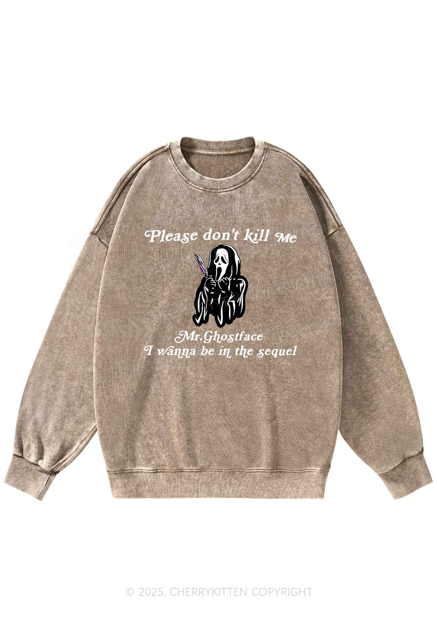 Halloween In The Sequel Y2K Washed Sweatshirts Cherrykitten