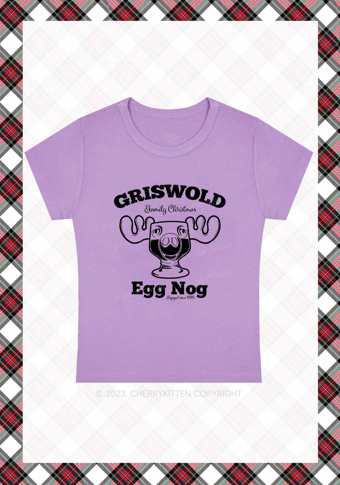 Griswold Egg Nog Christmas Baby Tee Cherrykitten