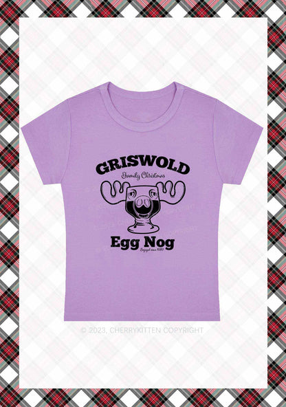 Griswold Egg Nog Christmas Baby Tee Cherrykitten