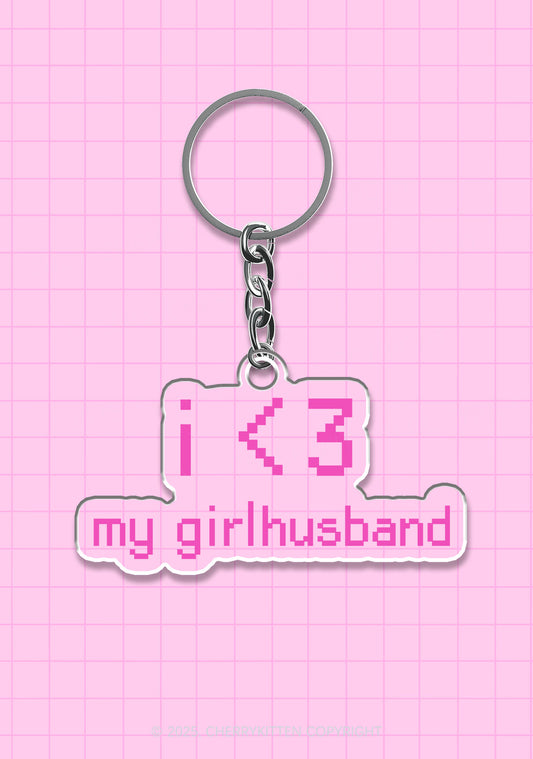 I Love My Girlhusband 1Pc Y2K Keychain Cherrykitten