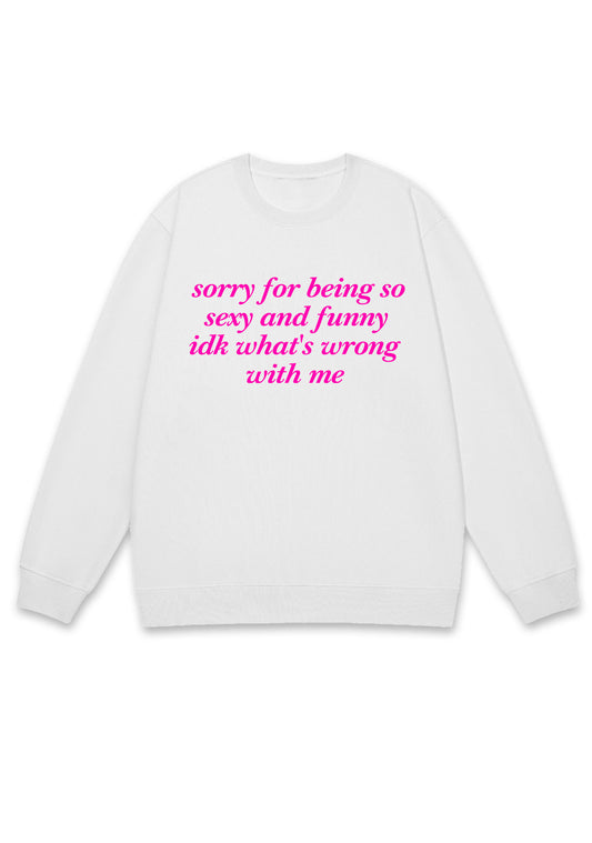 Sorry For Being So Funny Y2K Sweatshirt