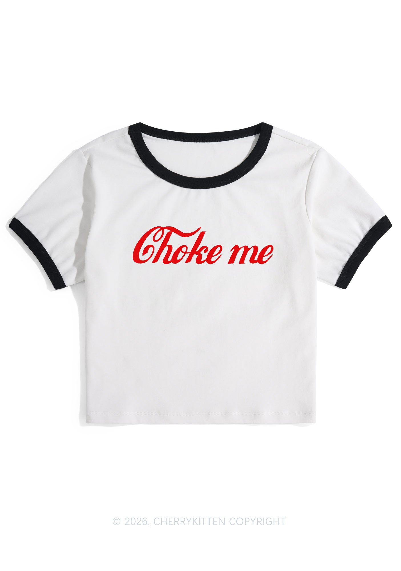 Choke Me Y2K Ringer Tee Cherrykitten