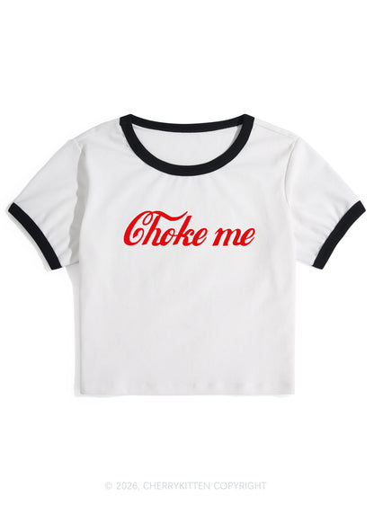 Choke Me Y2K Ringer Tee Cherrykitten