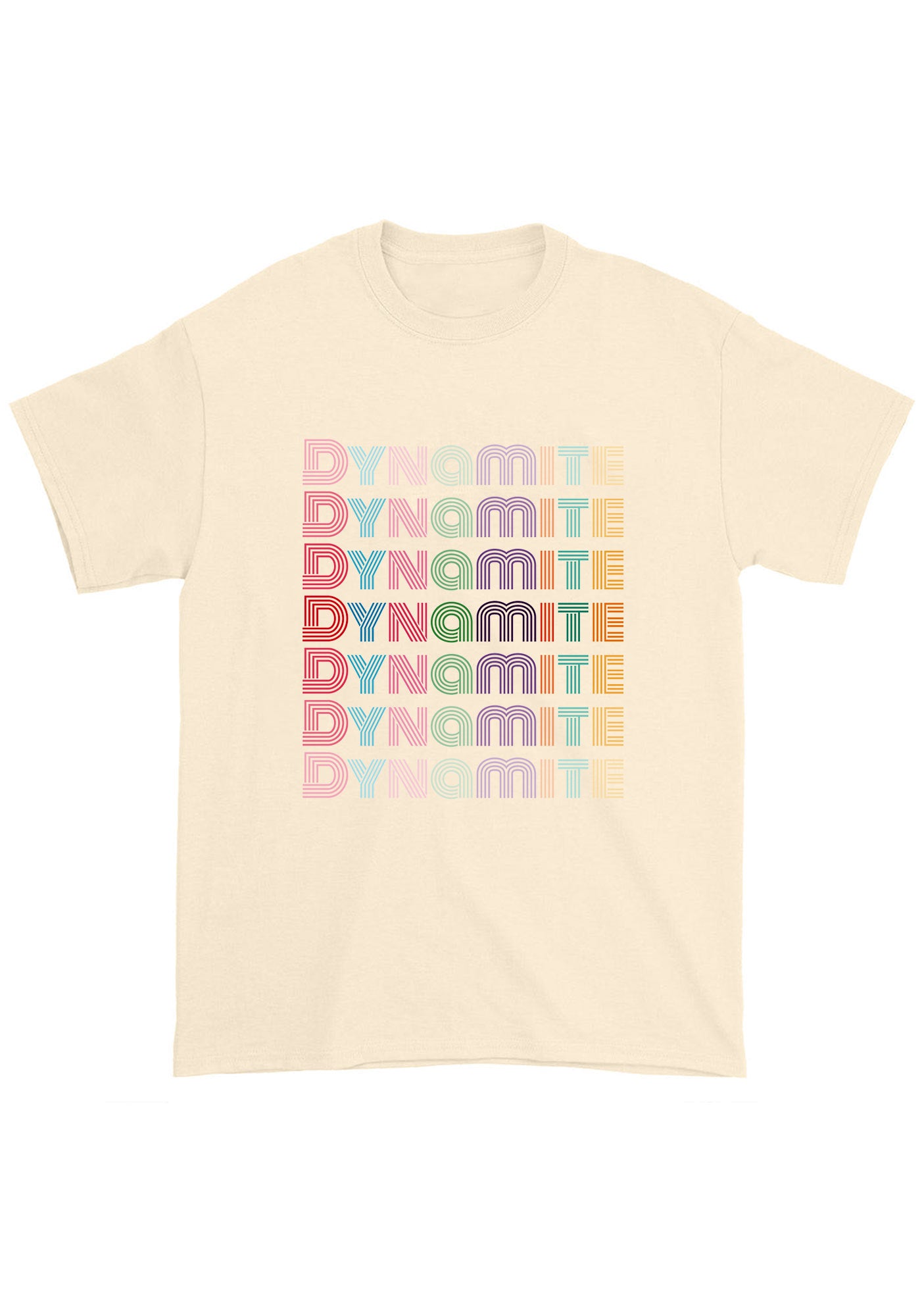 Colorful Dynamite Bangtan Kpop Chunky Shirt