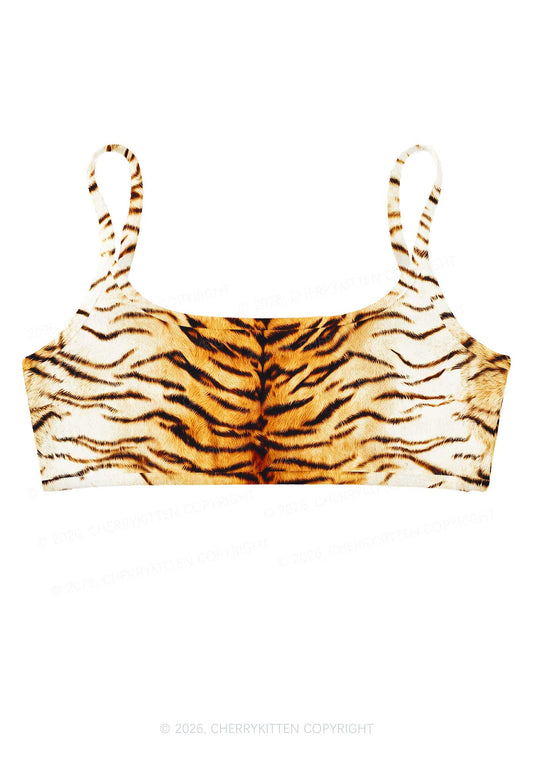 Tiger Stripes Y2K Print Super Crop Cami Cherrykitten