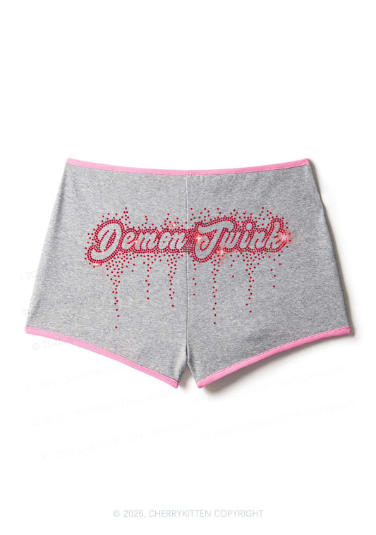 Rhinestone Demon Twink Pride Y2K Booty Shorts Cherrykitten
