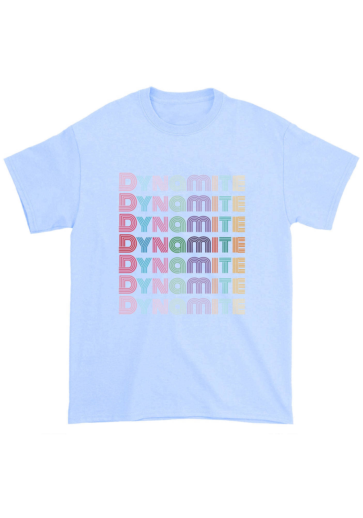 Colorful Dynamite Bangtan Kpop Chunky Shirt